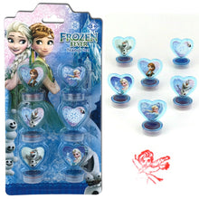 Load image into Gallery viewer, Disney 6PCS Frozen Princess Aisha Spiderman   cartoon stamped   children&#39;s toy seal Drawing tools  art supplies toys gift