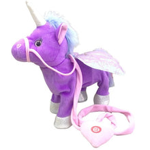 Load image into Gallery viewer, Funny Toys  Electric Walking Unicorn Plush Toy Stuffed Animal Toy Electronic Music Unicorn Toy for Children Christmas Gifts